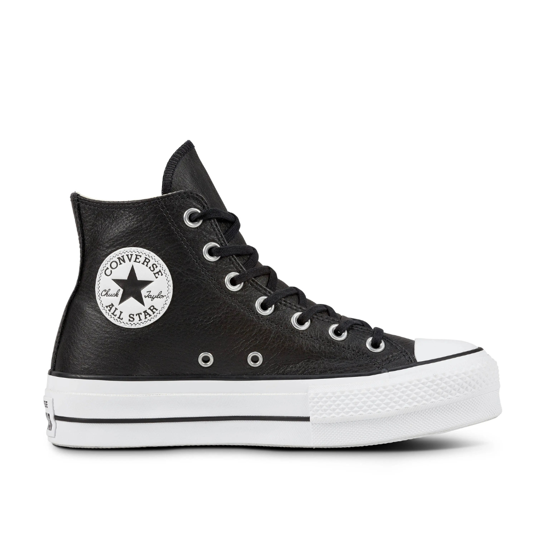 Plataforma Stars Cuero Negro