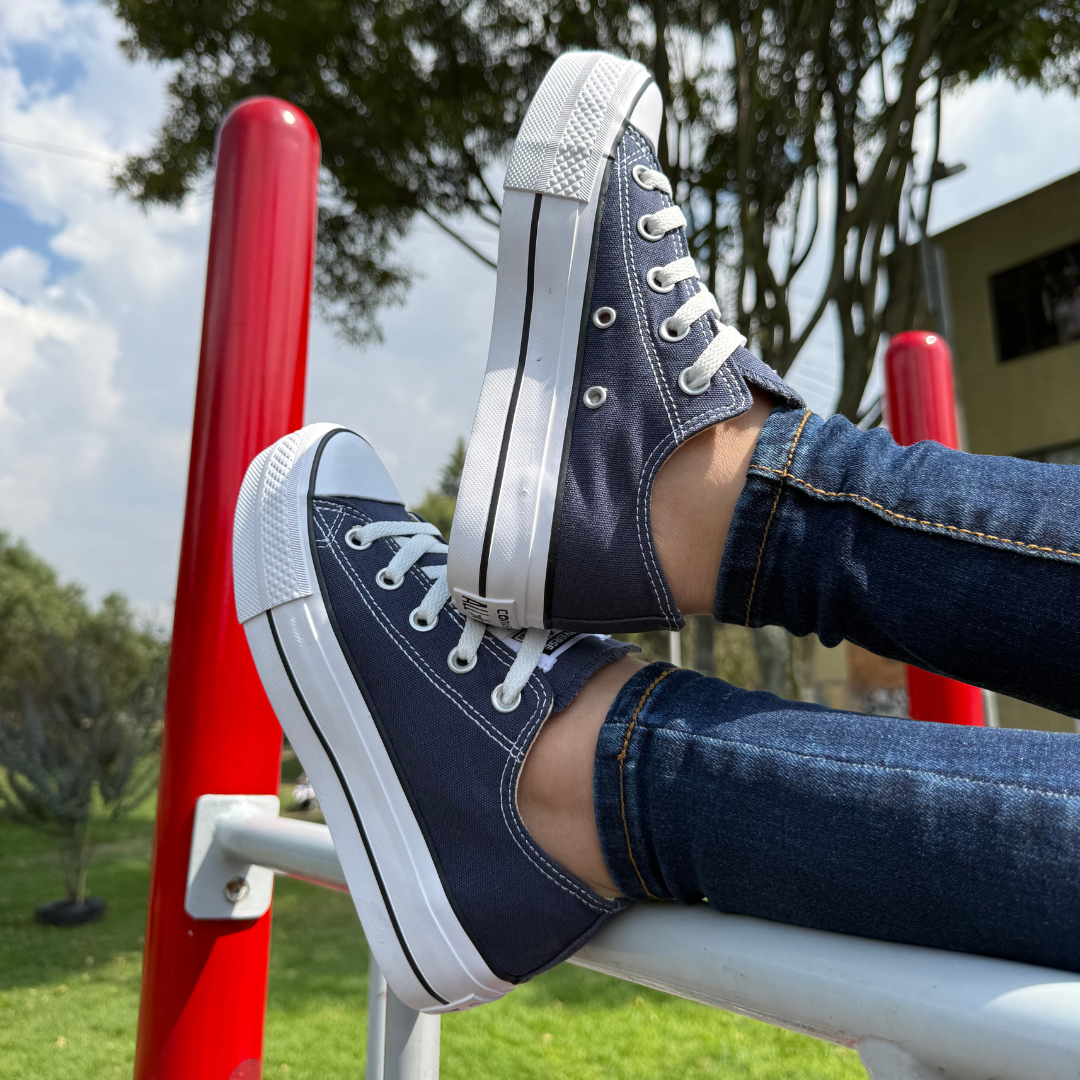 Zapato Plataforma Star Azul