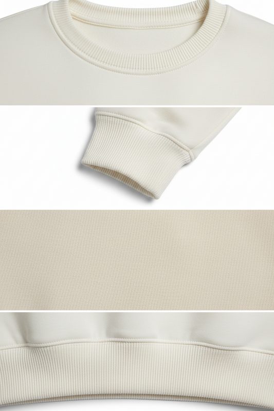 Buso cuello redondo 300gr Blanco