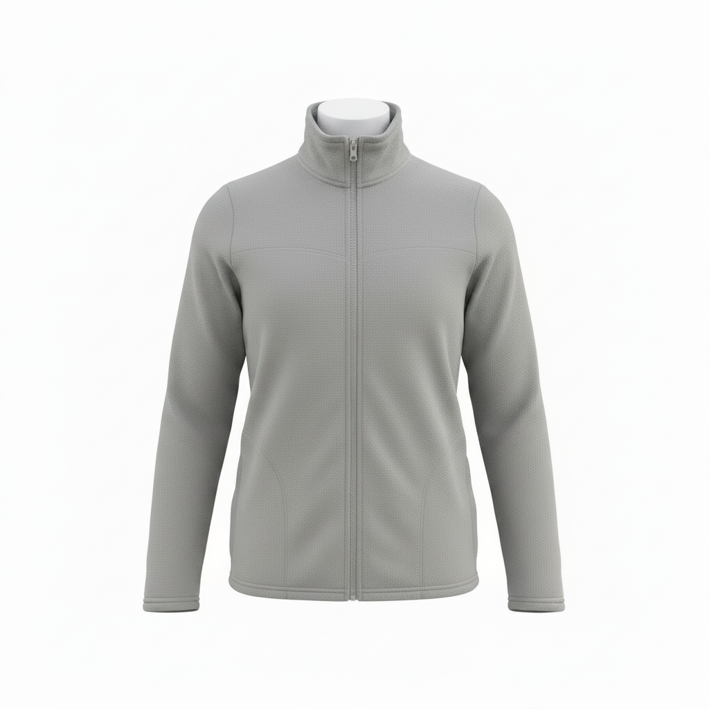 Chaqueta Fliz unisex gris claro vista frontal