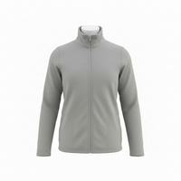Chaqueta Fliz unisex gris claro vista frontal