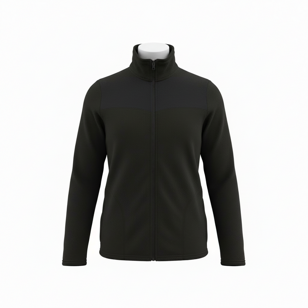 Chaqueta Fliz unisex negra vista frontal