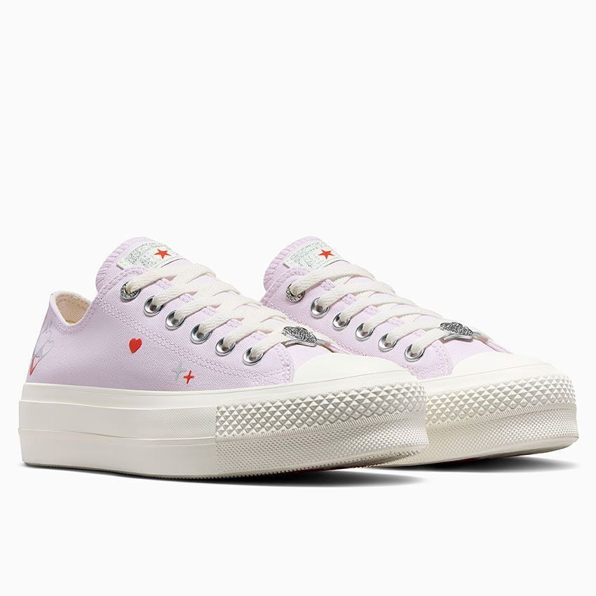 Zapato Plataforma Stars de tela Lila