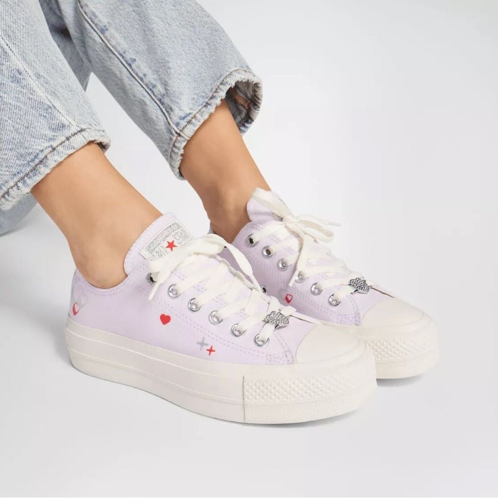 Zapato Plataforma Stars de tela Lila