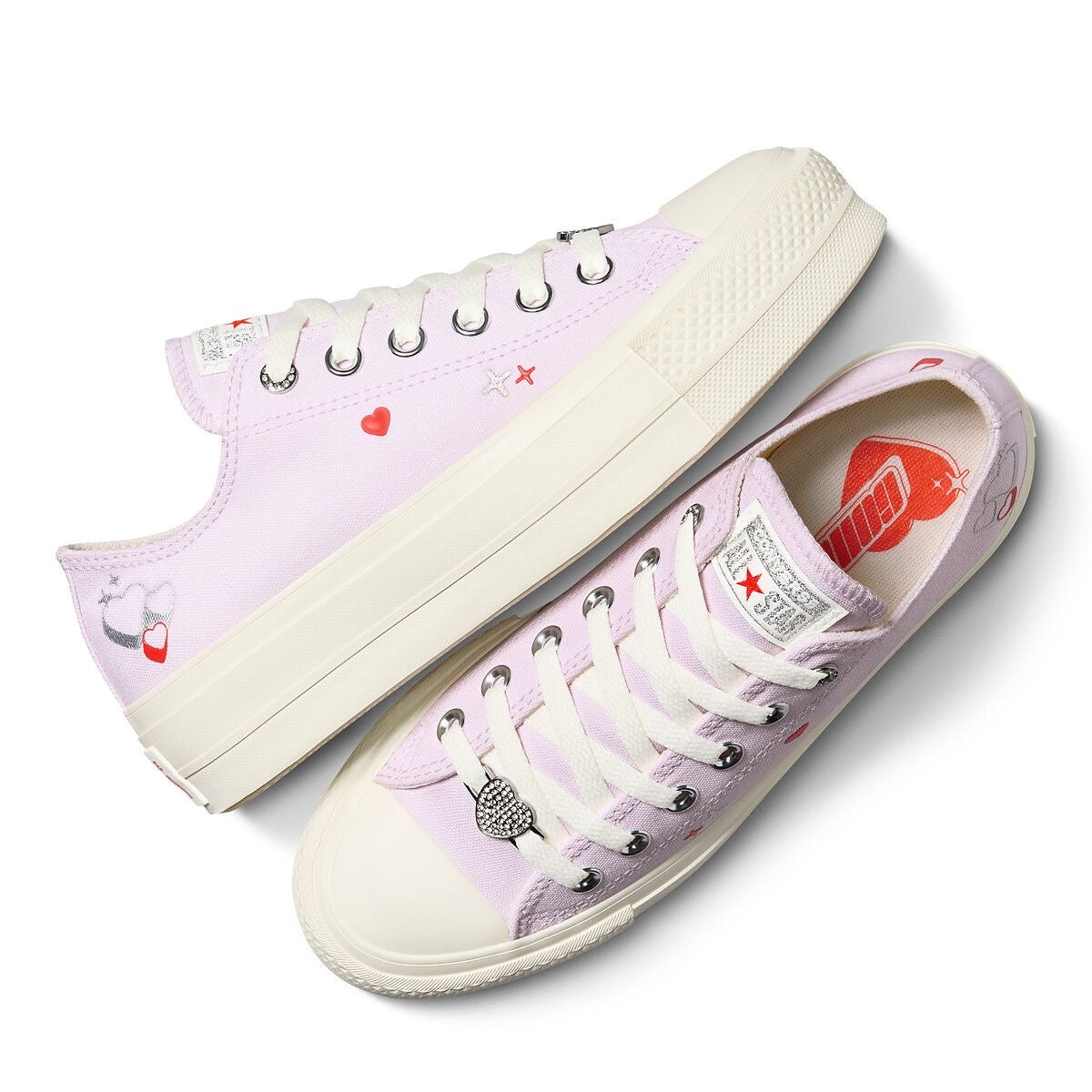 Zapato Plataforma Stars de tela Lila