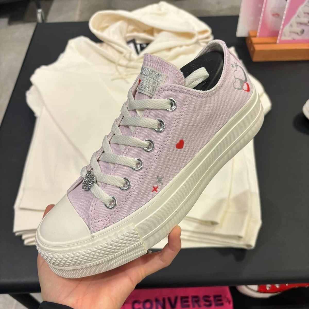 Zapato Plataforma Stars de tela Lila