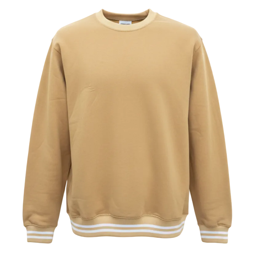 Buso cuello redondo camel lineas