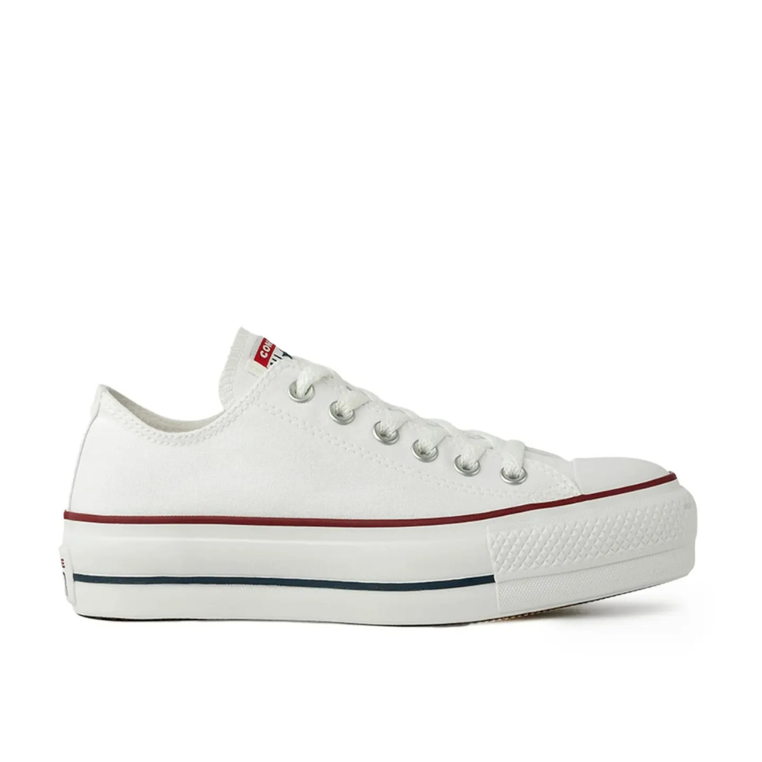 Zapato Plataforma Star Blanco Linea Roja