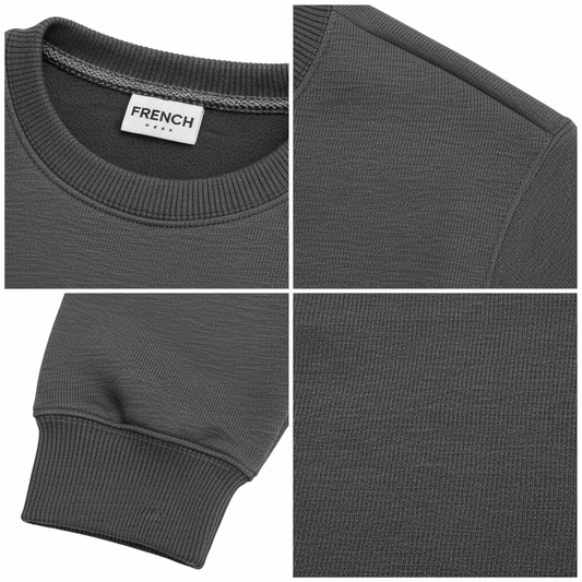 Buso cuello redondo 300gr Gris oscuro