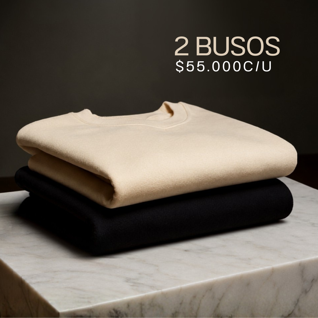 Combo 2 Busos Cuello Redondo