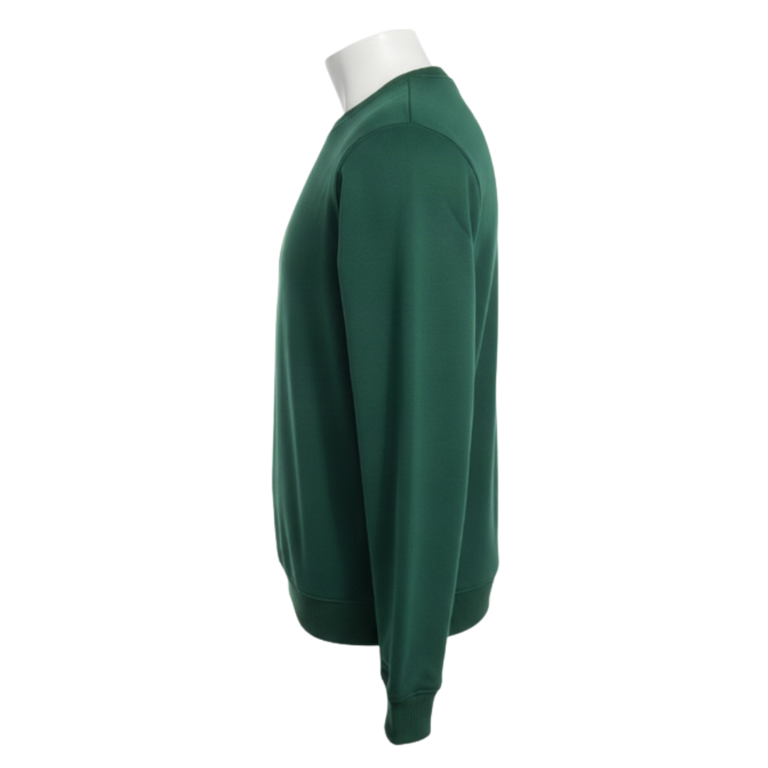 Buso cuello redondo verde botella