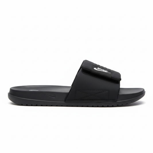 Sandalia negra 003 vista lateral costura baja