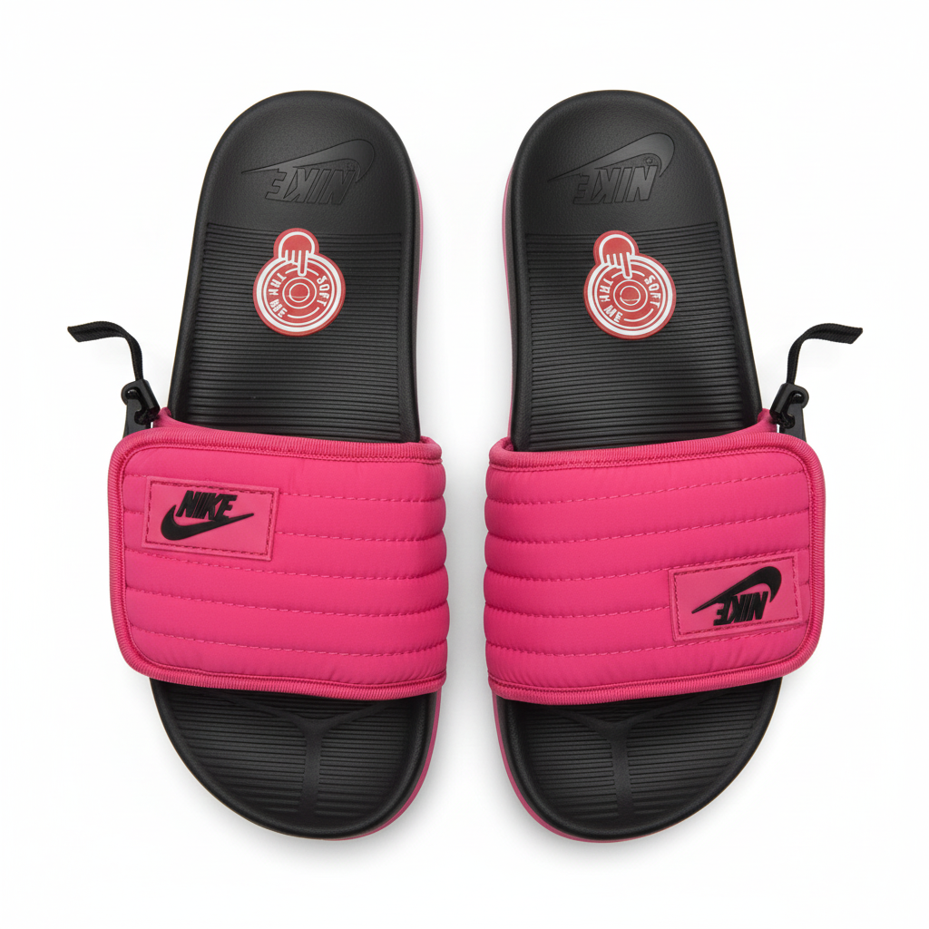 Sandalias rosadas fucsia con hebillas negras 015 vista aérea exacta referencia